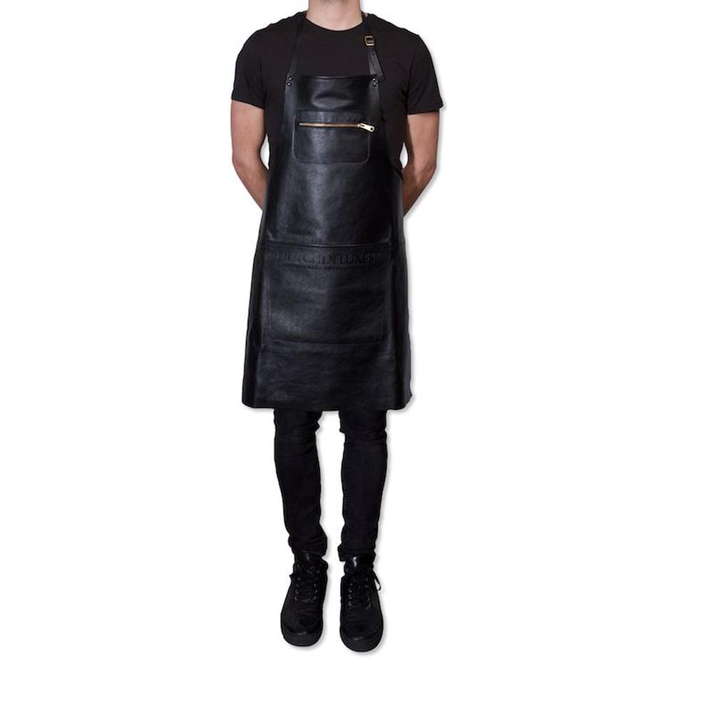 [product_category]-Dutchdeluxes Apron In Zipper Style Classic Leather, Black-Dutchdeluxes-8718885431971-AA-CL-BL-DUT-4