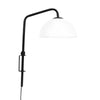 Dyberg Larsen Jazz Wall Lamp, Opal/Black