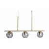 Dyberg Larsen Sophia Pendant, Smoked Glass/Brass