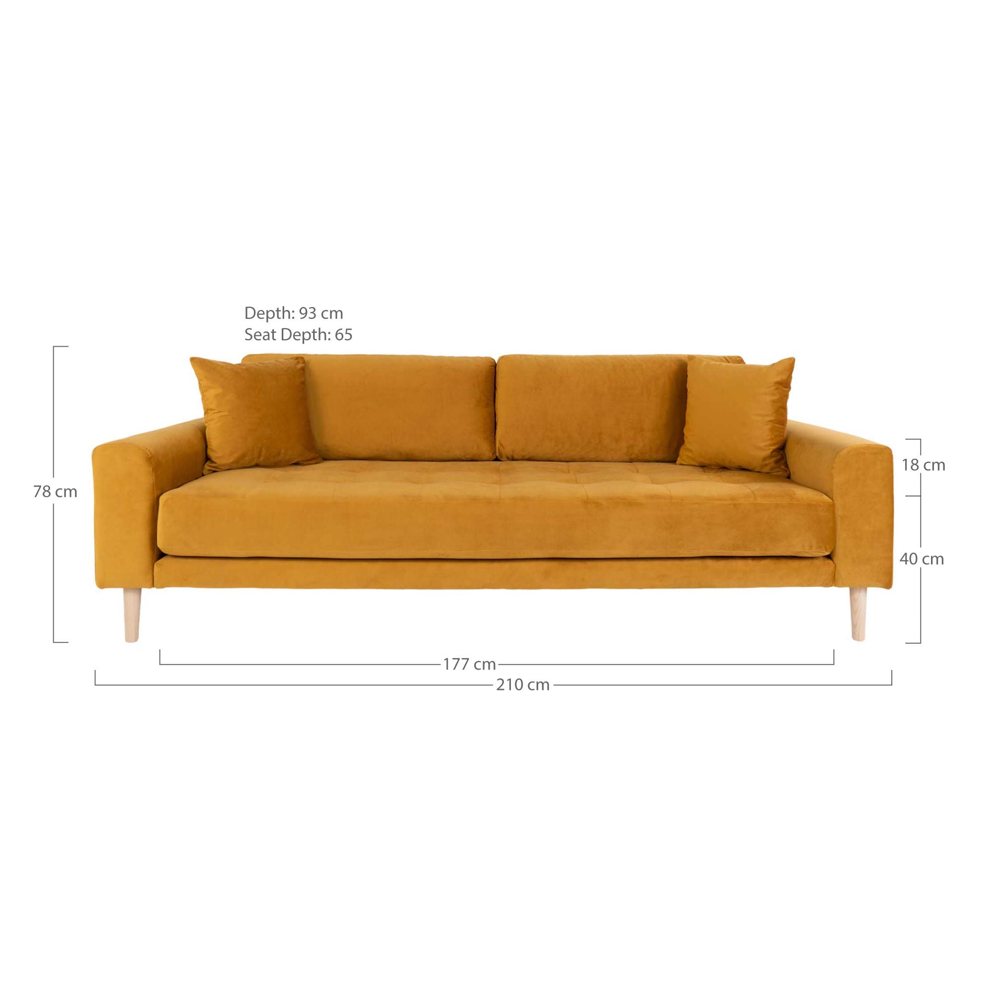 House Nordic Lido 3 Seaters Sofa