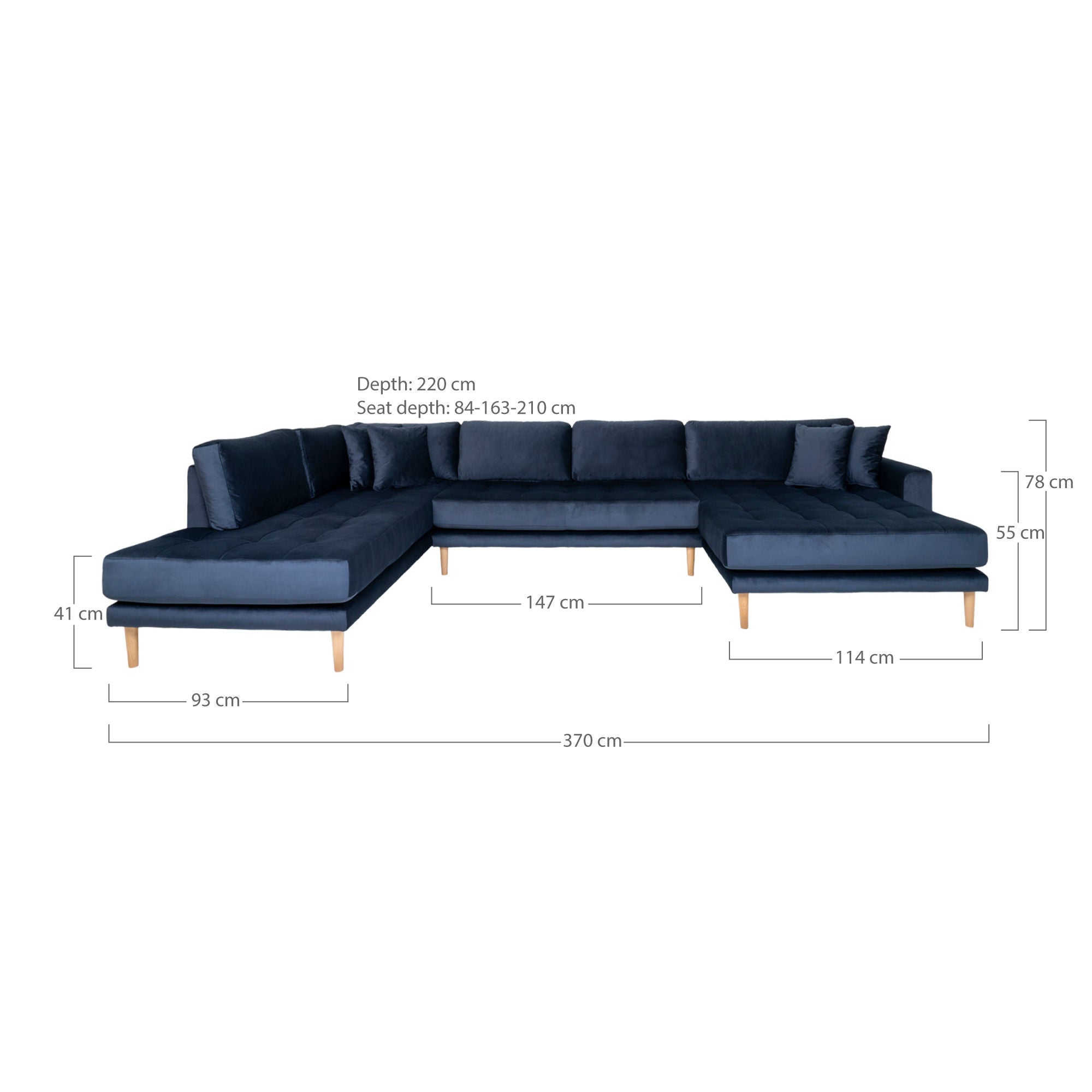 House Nordic Lido U-Sofa Open End