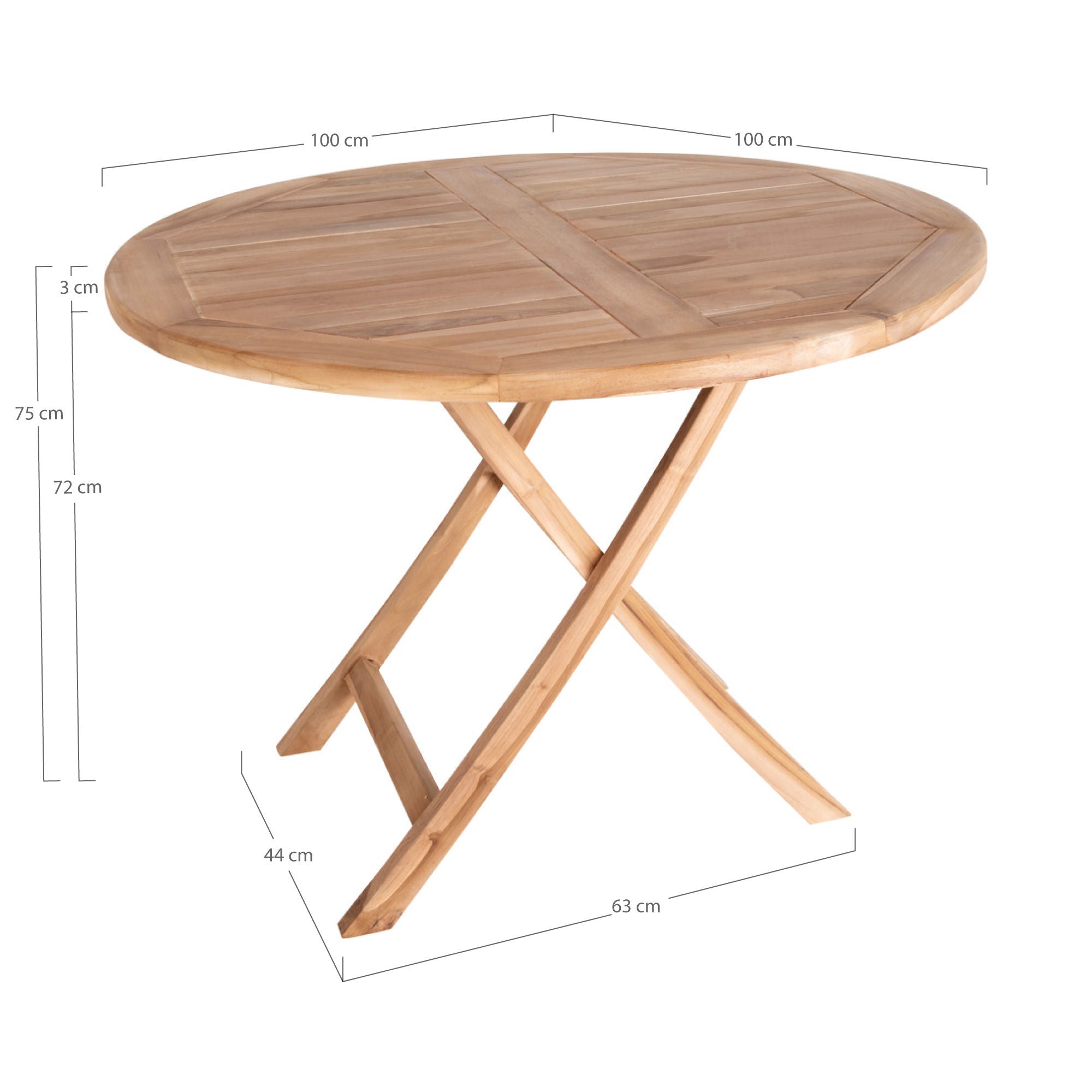 House Nordic Oviedo Teak Dining Table