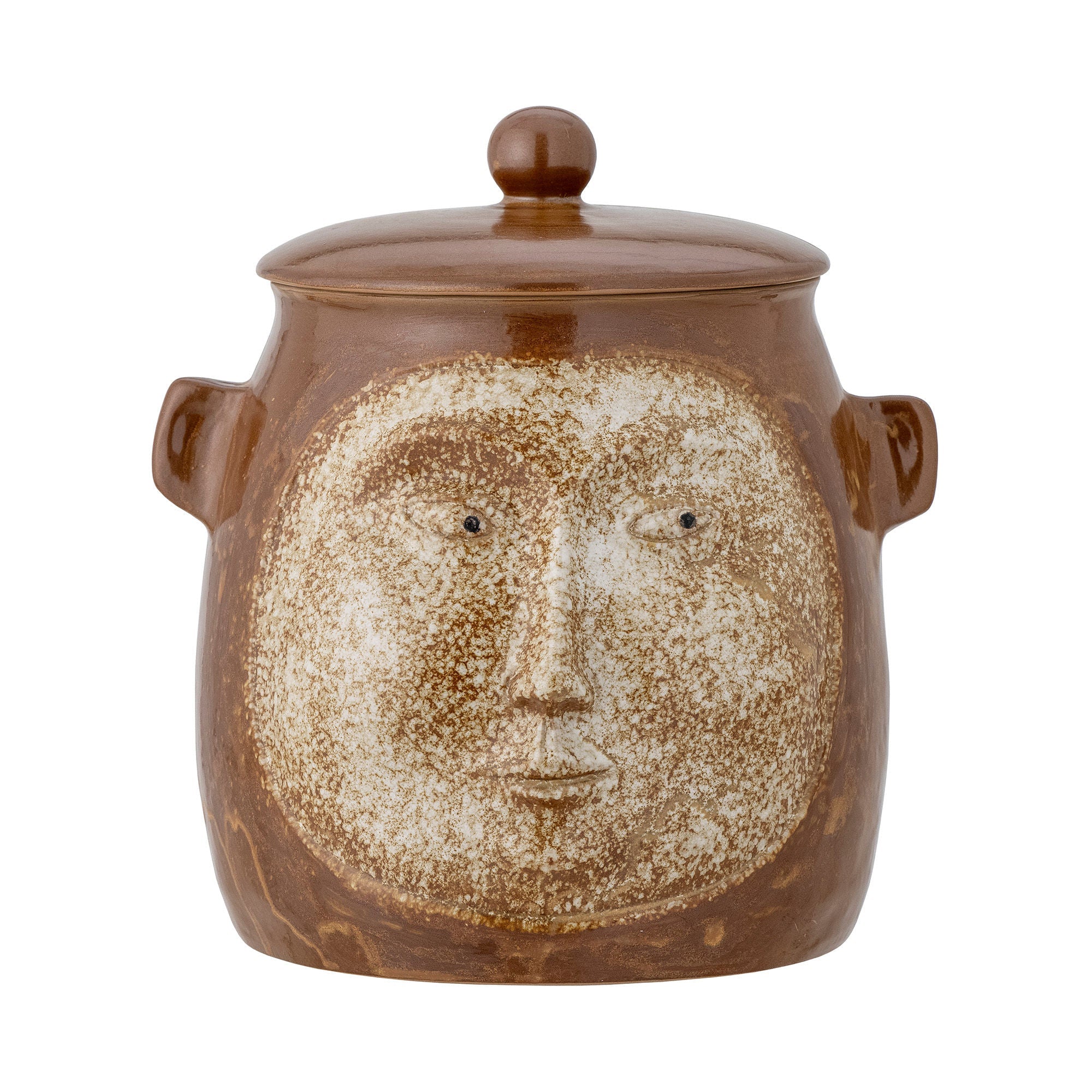 Creative Collection Avoe Jar w/Lid, Brown, Stoneware