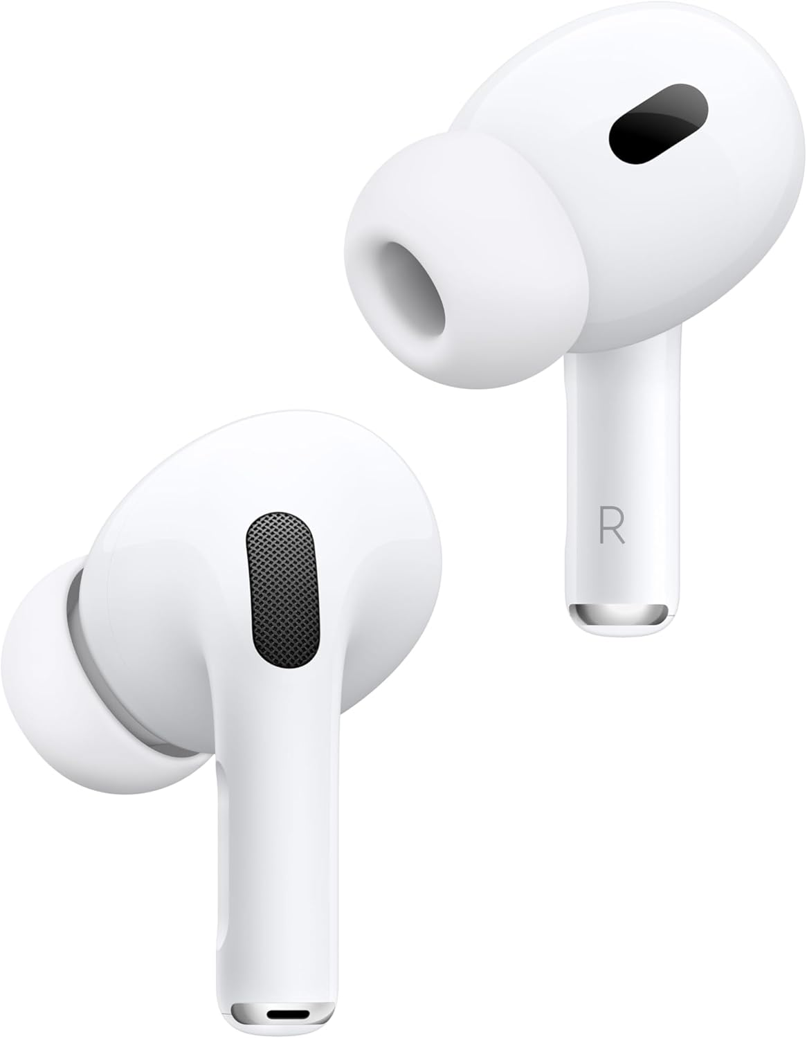 Apple AirPods Pro 2 Trådløse In-ear Hodetelefoner, Bluetooth Hodetelefoner, Aktiv Støyreduksjon, Hørselshjelpefunksjon, Transparensmodus, Personlig 3D-lyd, Hi-Fi Lyd, H2 Chip, Lading via USB-C 