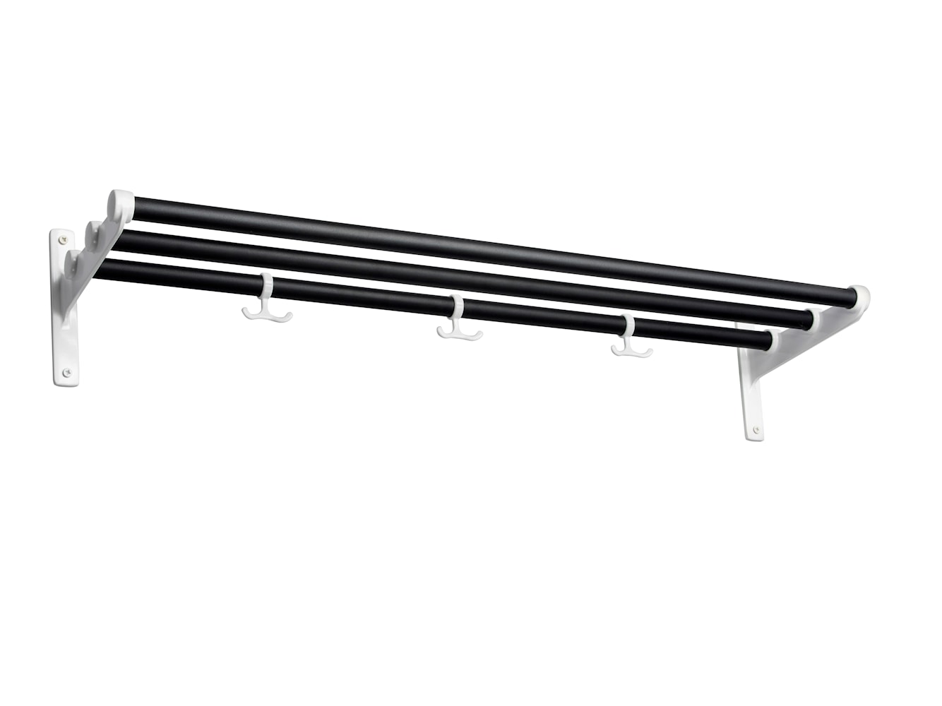 [product_category]-Essem Design Nostalgi Hat Shelf/Shoe Rack, Black/White-Essem Design-7392157001096-035-ESS-1