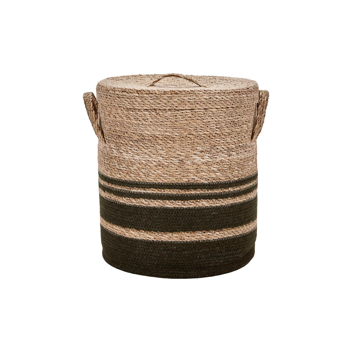 House Doctor Basket w. lid, HDLaundry, Army