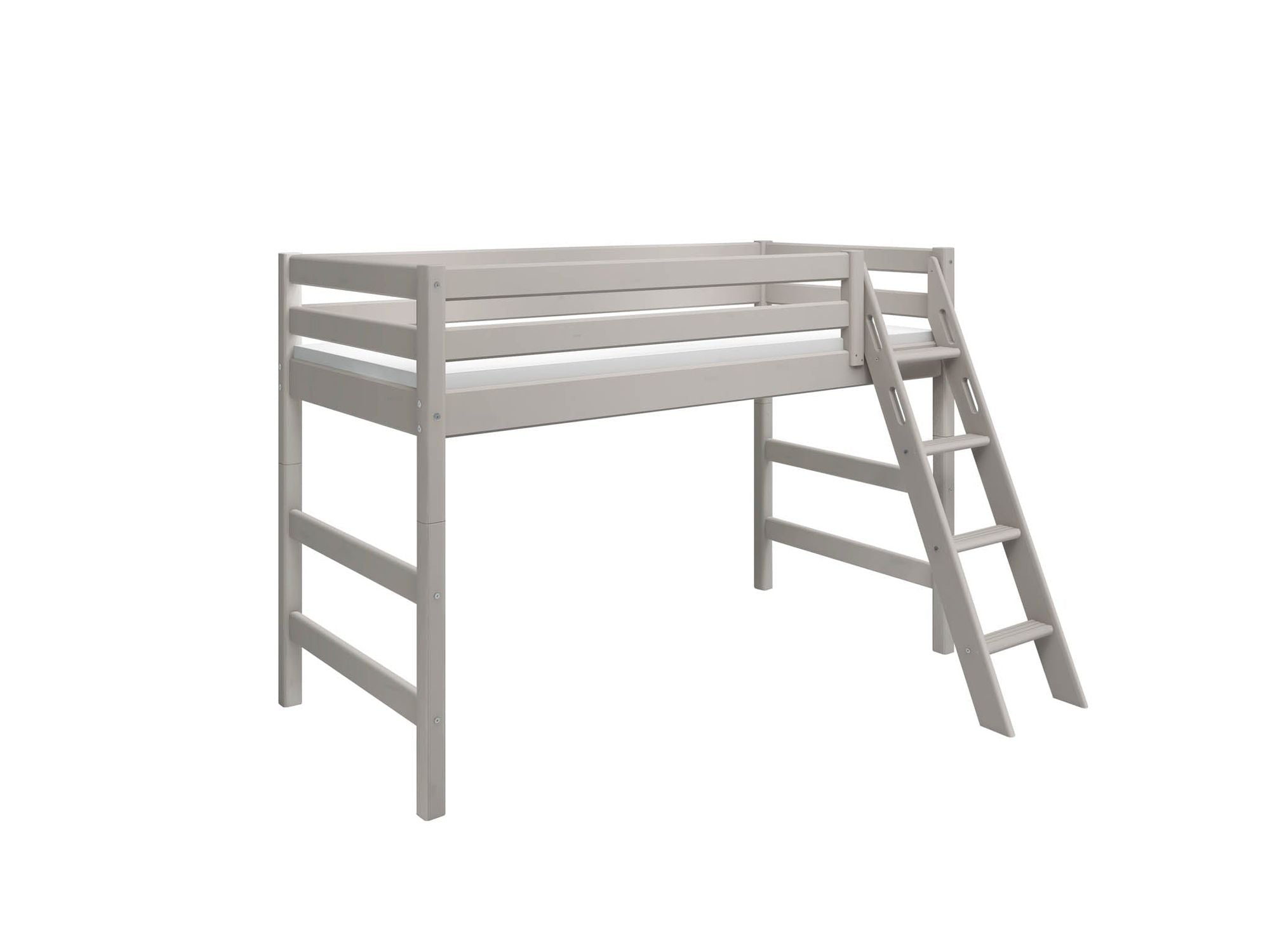 FLEXA Semi-high bed w. slanting ladder