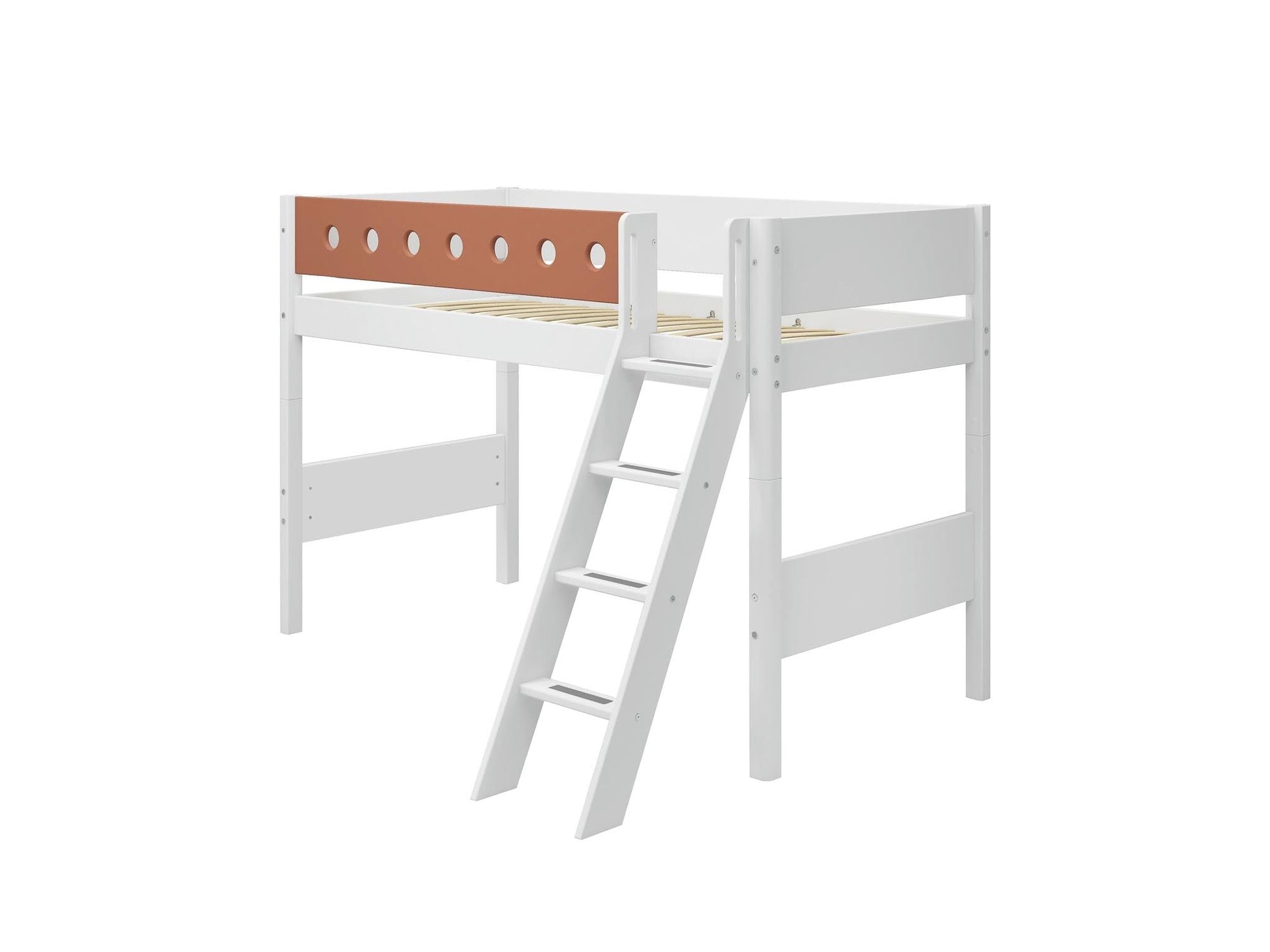 FLEXA Semi-high bed w. slanting ladder