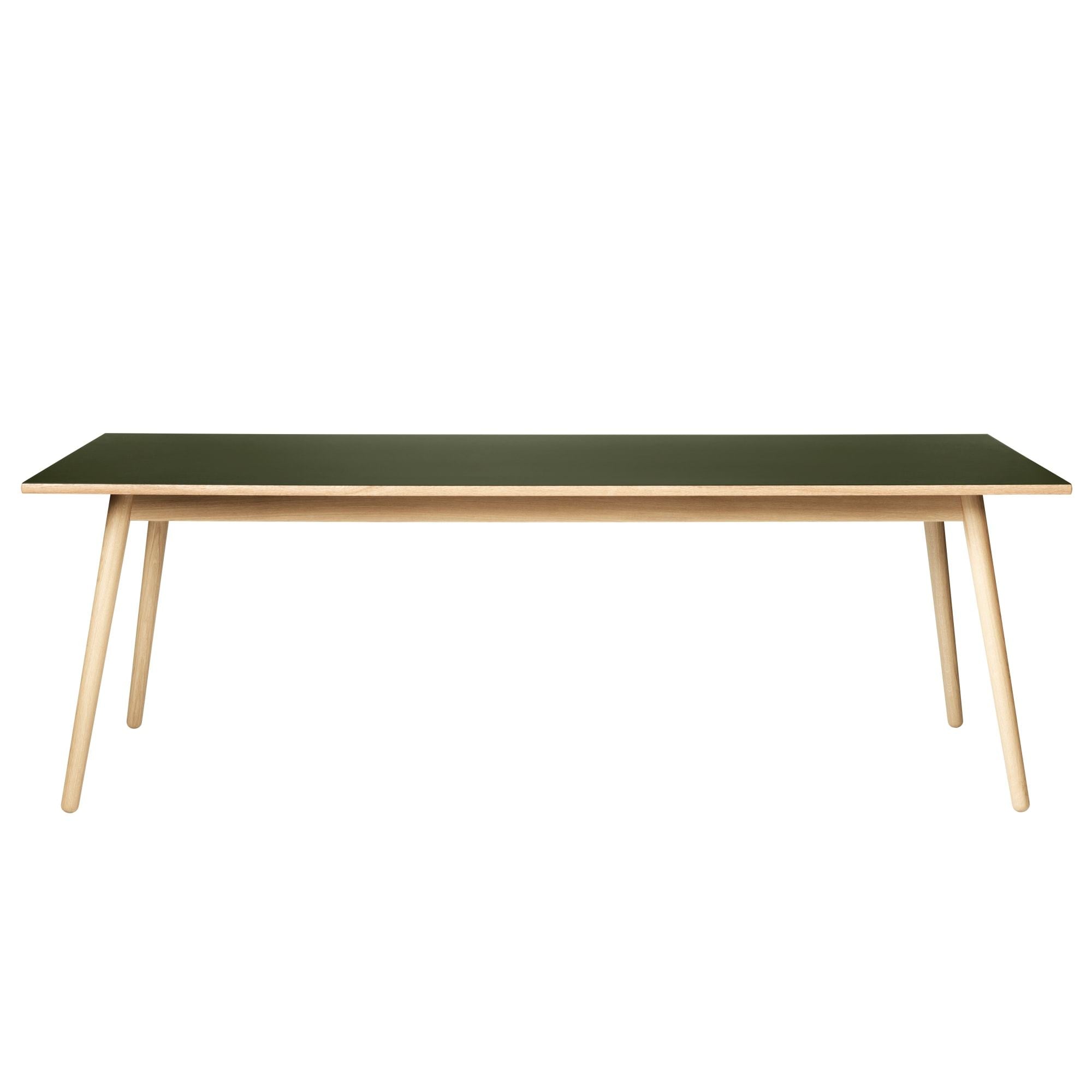 Fdb Møbler C35 B Dining Table Oak, Olive Linoleum, 95x220cm