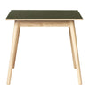 Fdb Møbler C35 Dining Table Oak, Olive Linoleum Table Top, 82x82cm