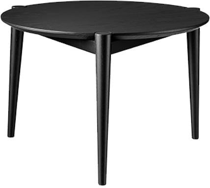 Fdb Møbler D102 Søs Coffee Table ø55 Cm, Black Oak