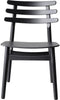 Fdb Møbler J48 Dining Table Chair, Oak, Black Lacquered