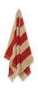 Ferm Living Alee Bath Towel 70x140 Cm, Light Camel/Red