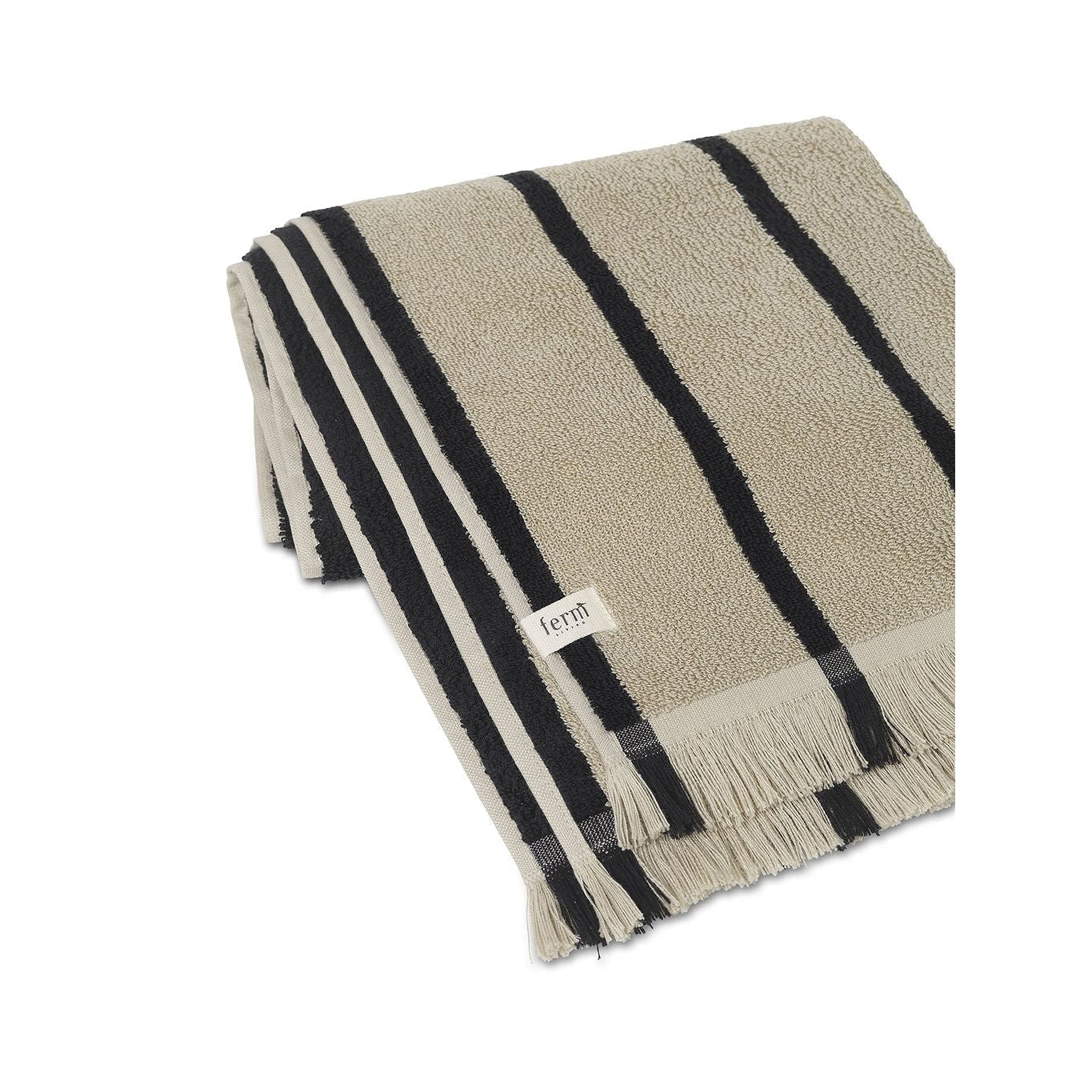 [product_category]-Ferm Living Alee Towel 50x100 Cm, Sand/Black-Ferm Living-5704723285465-1104265580-FER-6