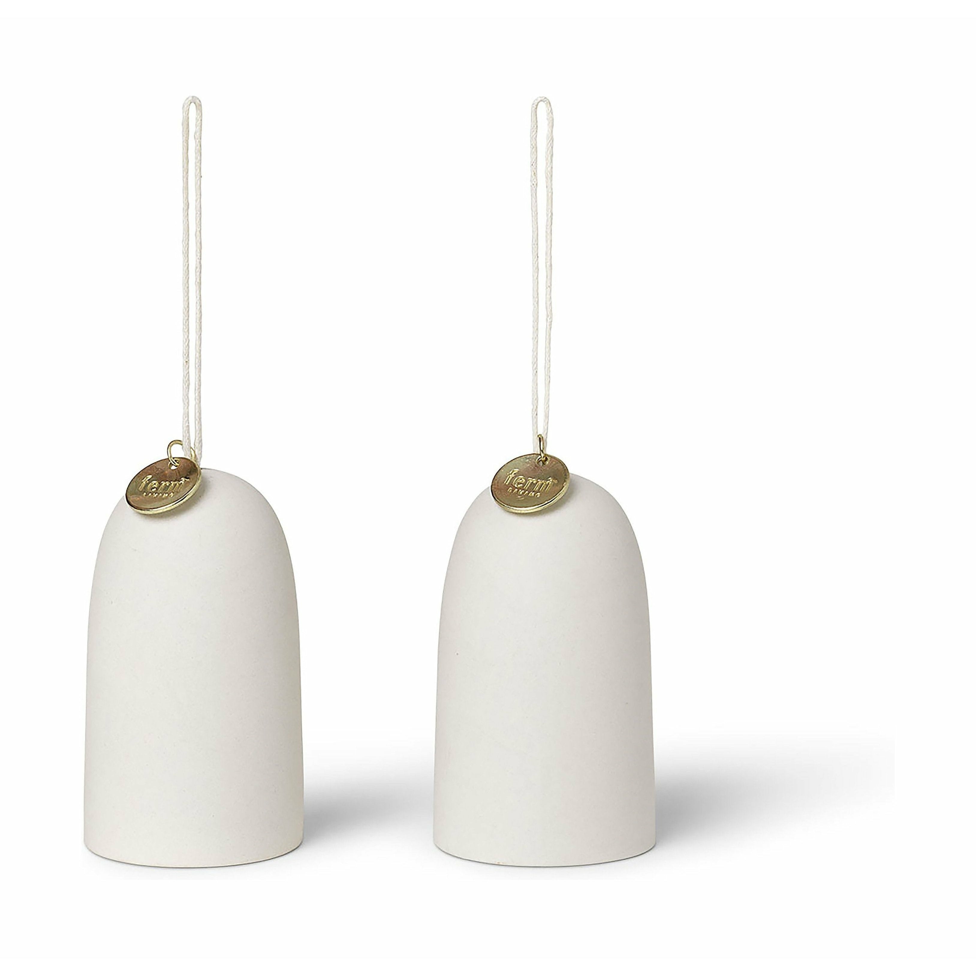 Ferm Living Bell Keramikpynt, 2 Stk.