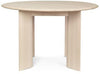 Ferm Living Bevel Table Round ø117 Cm, White Oiled Beech