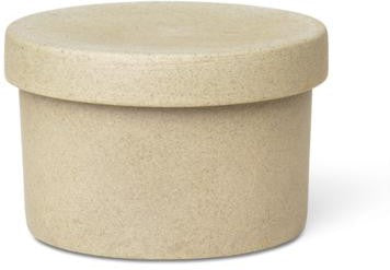 Ferm Living Bon Beholder m. Låg Beige, 6,5cm