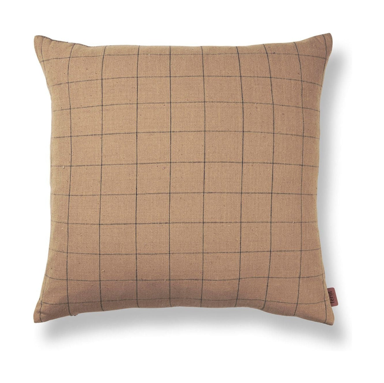 [product_category]-Ferm Living Brown Cotton Cushion, Grid-Ferm Living-5704723304463-1104267480-FER-1