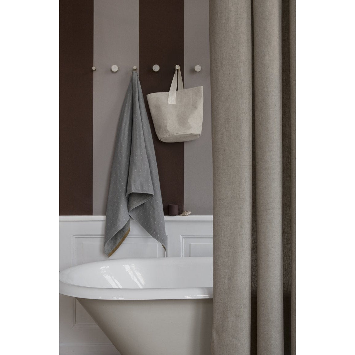 [product_category]-Ferm Living Chambray Shower Curtain, Sand-Ferm Living-5704723020714-9297-FER-2