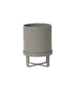 Ferm Living Bau Herbal Pot Warm Grey, Ø18cm