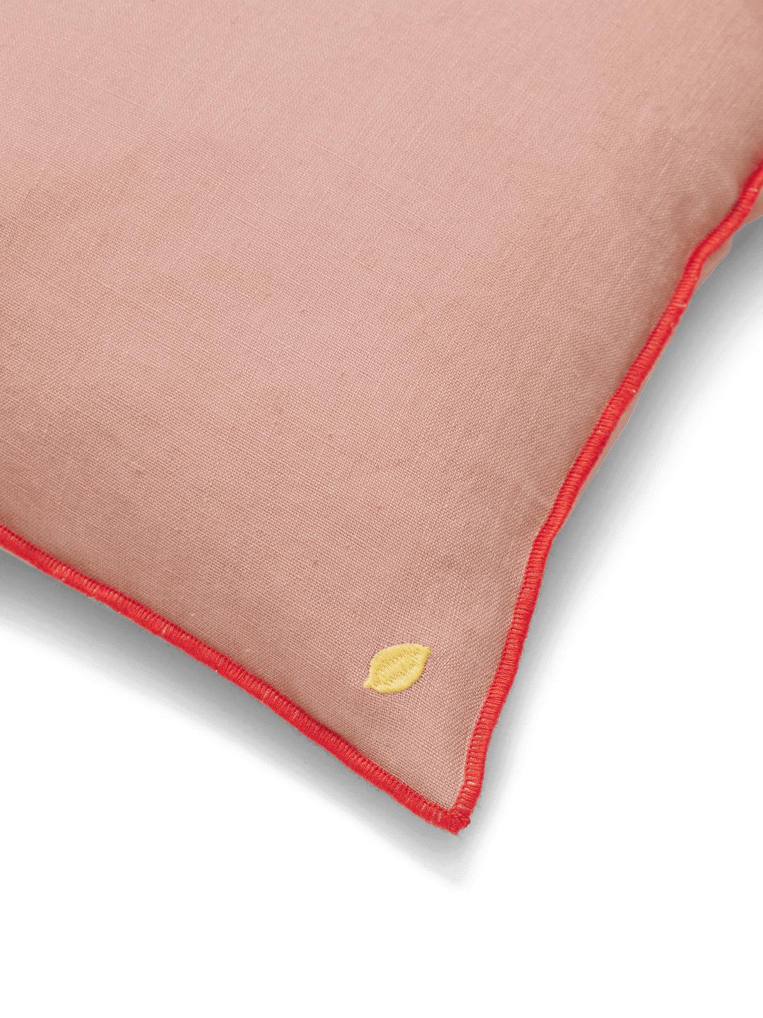 [product_category]-Ferm Living Contrast Linen Cushion, Dusty Rose-Ferm Living-5704723294382-1104266472-FER-3