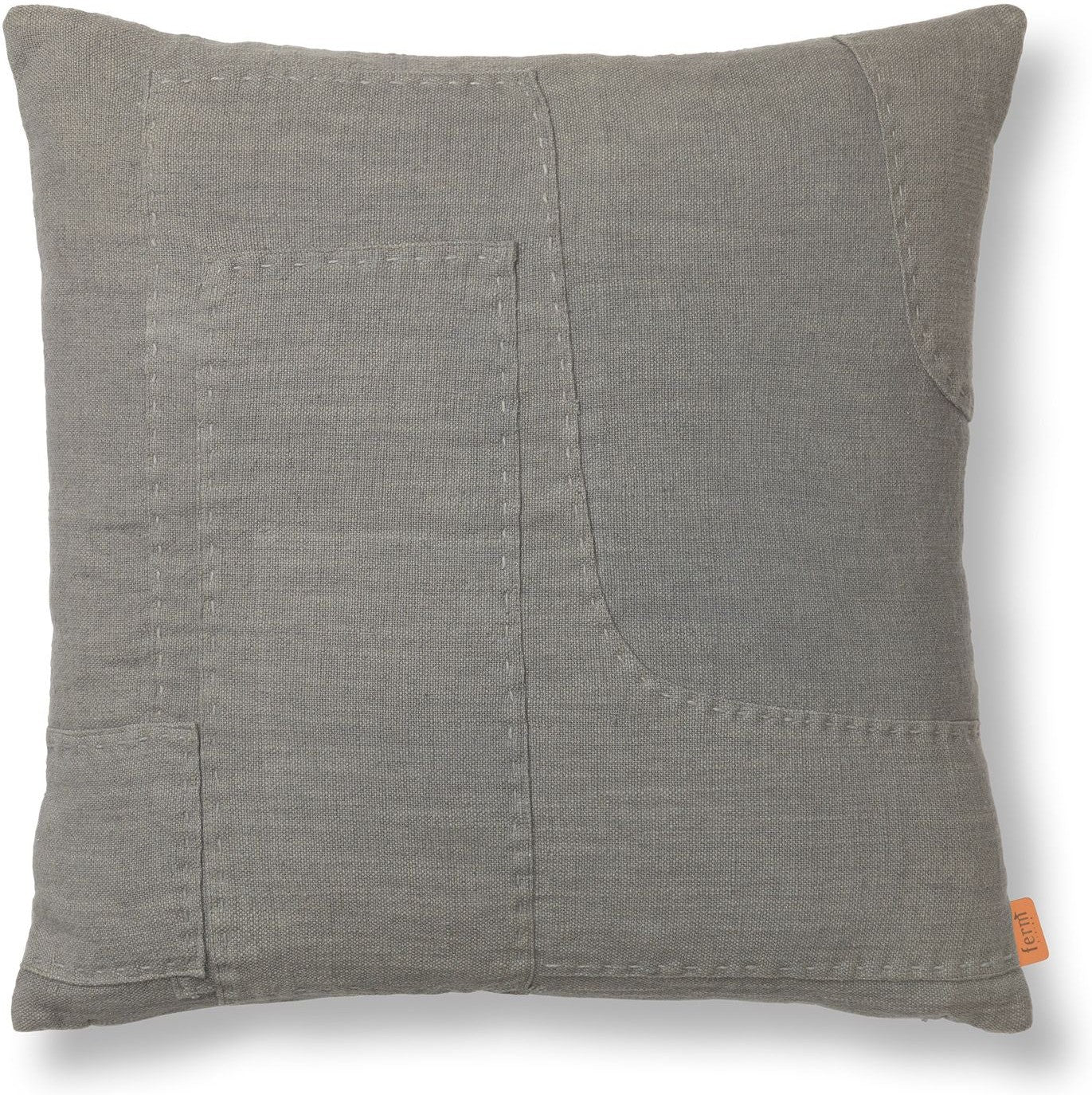 [product_category]-Ferm Living Darn Cushion, Blue Grey-Ferm Living-5704723311997-1104268233-FER-1