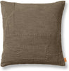 Ferm Living Darn Cushion, Dark Taupe