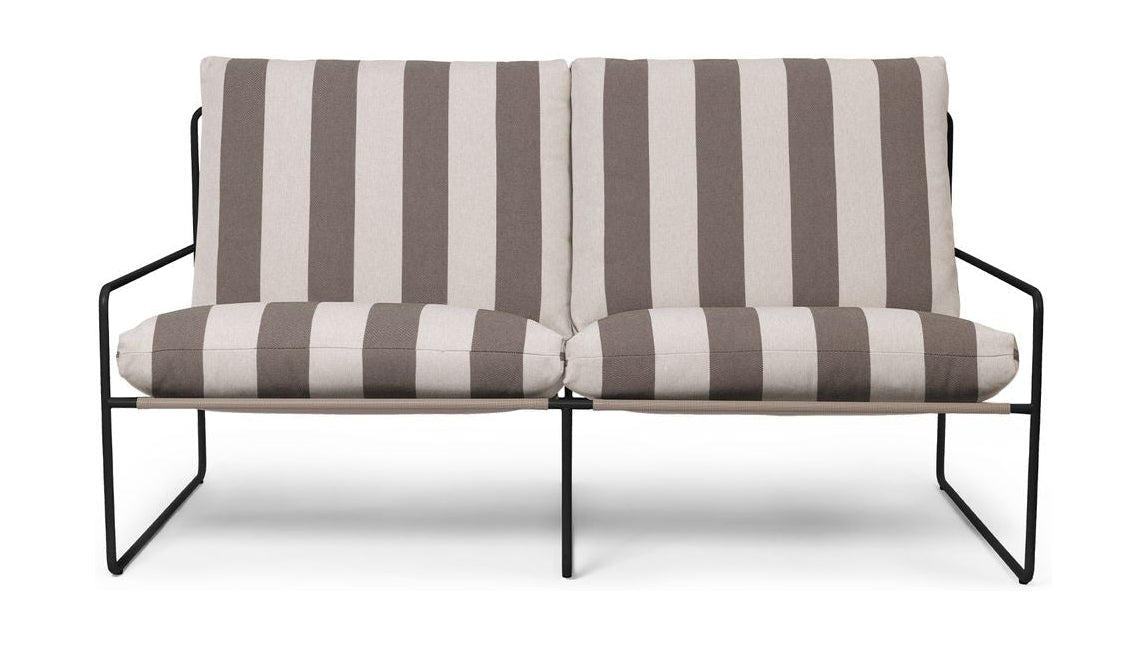 [product_category]-Ferm Living Desert 2 Seater Stripe, Black/Chocolate-Ferm Living-5704723302636-1104267297-FER-1