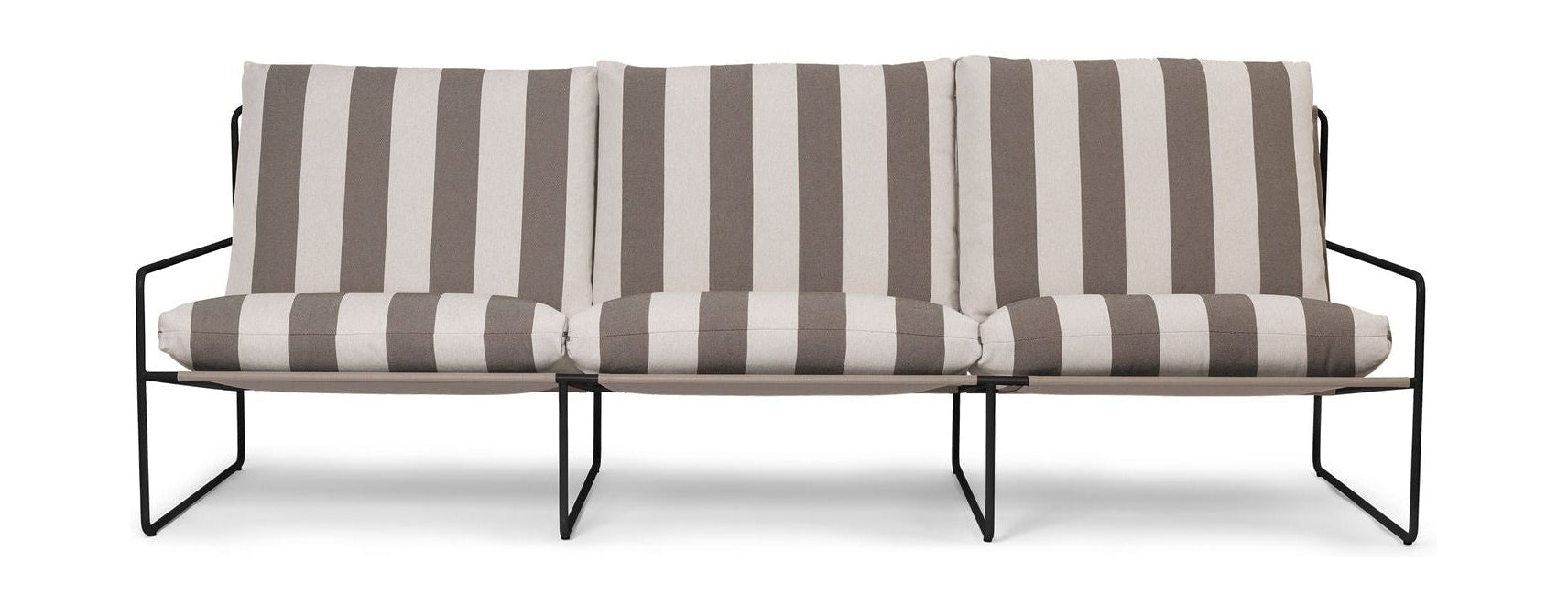 [product_category]-Ferm Living Desert 3 Seater Stripe, Black/Chocolate-Ferm Living-5704723302650-1104267299-FER-1