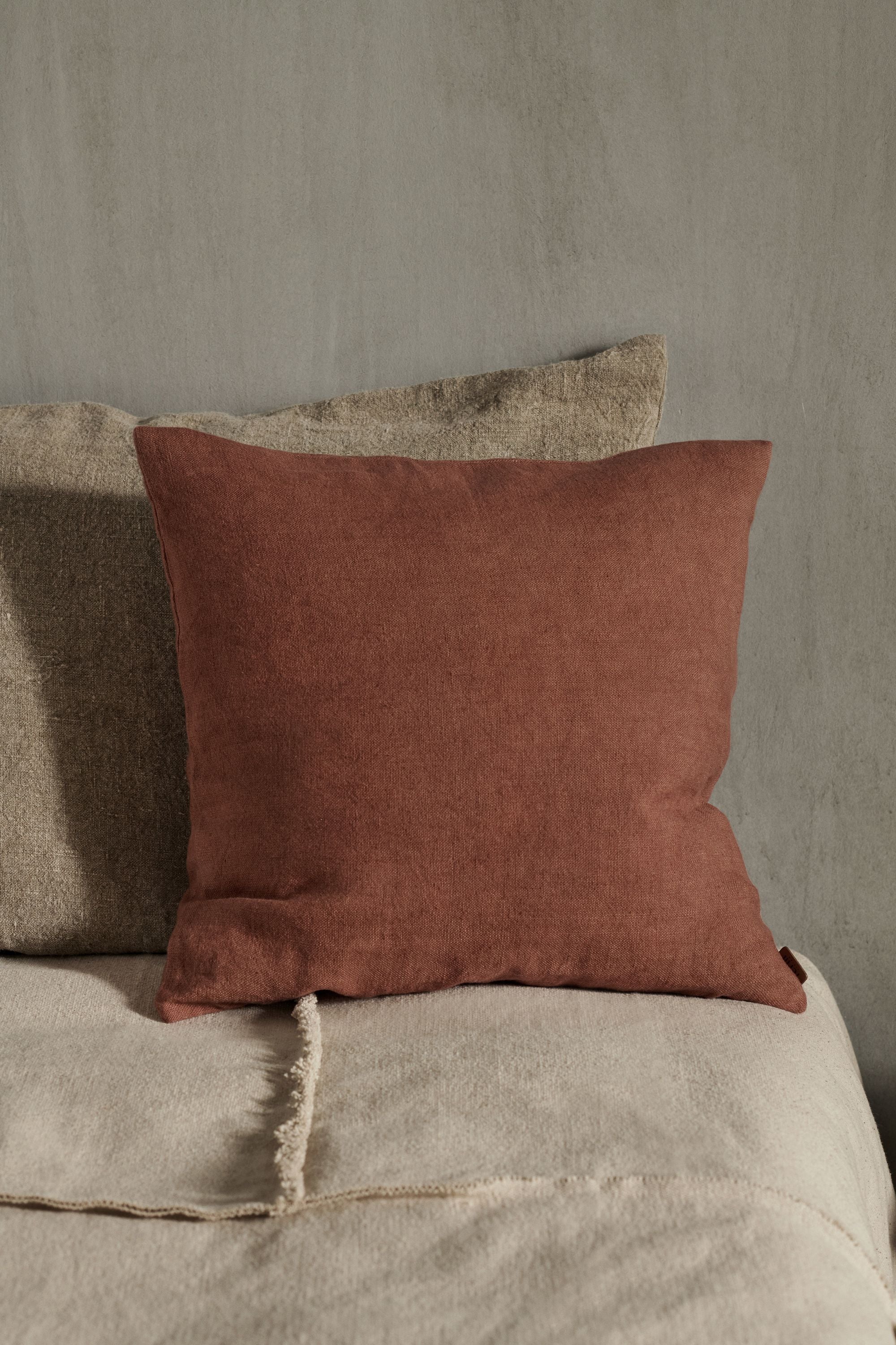 [product_category]-Ferm Living Heavy Linen Cushion, Berry Red-Ferm Living-5704723304685-1104267502-FER-2