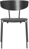 Ferm Living Herman Chair, Black/Black Leather