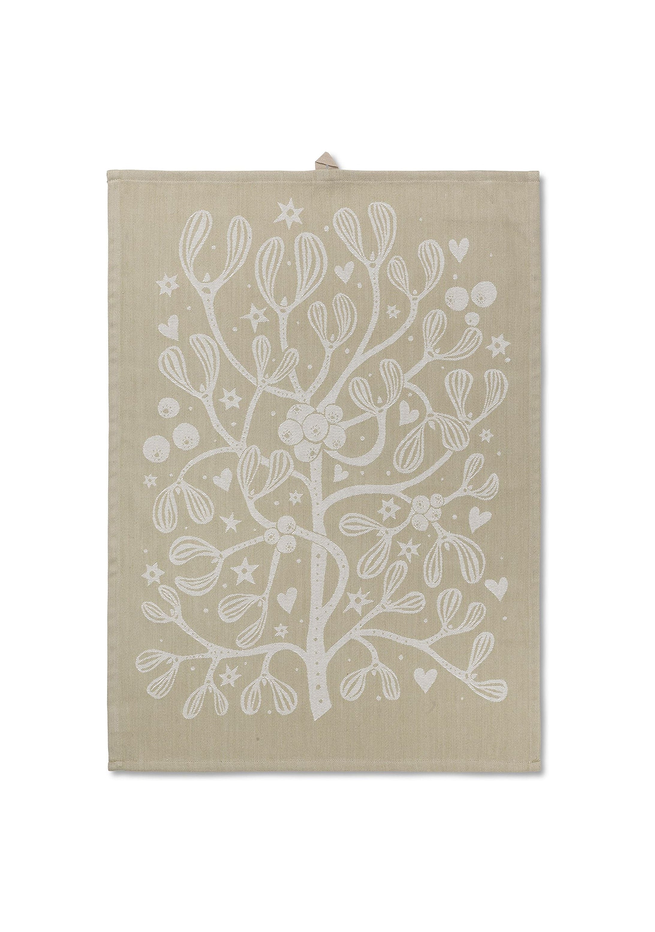 [product_category]-Ferm Living Mistletoe Tea Towel, Sand-Ferm Living-5704723292470-1104266281-FER-1