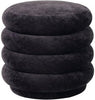 Ferm Living Pouf Round Stool Fadet Velvet Mocca 6, Small