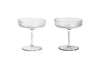 ferm LIVING Ripple, Champagne Glass (sett med 2)