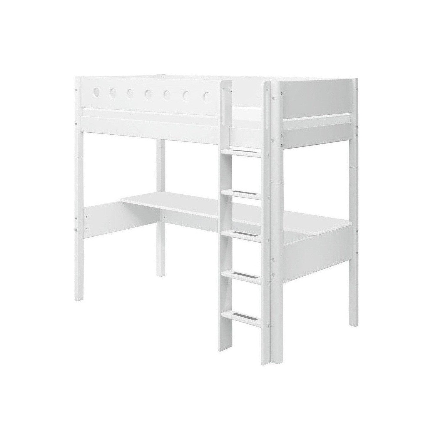 [product_category]-FLEXA High bed w. straight ladder and desk-FLEXA-5706459138671-80-17525-40-FLE-1