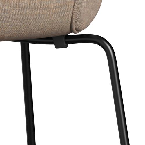 [product_category]-Fritz Hansen 3107 Chair Full Upholstery, Black/Canvas Sand-Fritz Hansen-3107FU-CA0224-DRBL-FRI-7