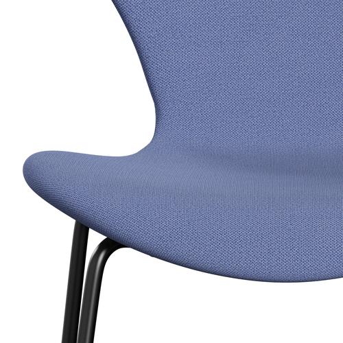 [product_category]-Fritz Hansen 3107 Chair Full Upholstery, Black/Capture Light Blue (Cp4901)-Fritz Hansen-3107FU-CP4901-DRBL-FRI-6