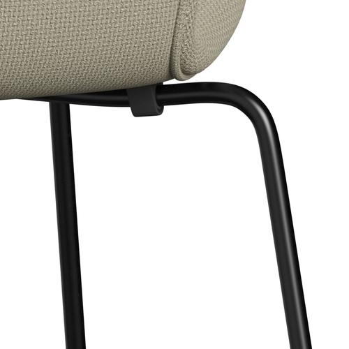 [product_category]-Fritz Hansen 3107 Chair Full Upholstery, Black/Diablo Sand-Fritz Hansen-3107FU-DIA103-DRBL-FRI-7