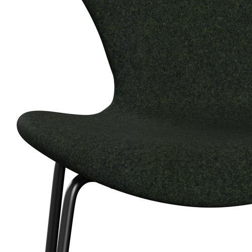 [product_category]-Fritz Hansen 3107 Chair Full Upholstery, Black/Divina Md Moss Green-Fritz Hansen-3107FU-DMD973-DRBL-FRI-6