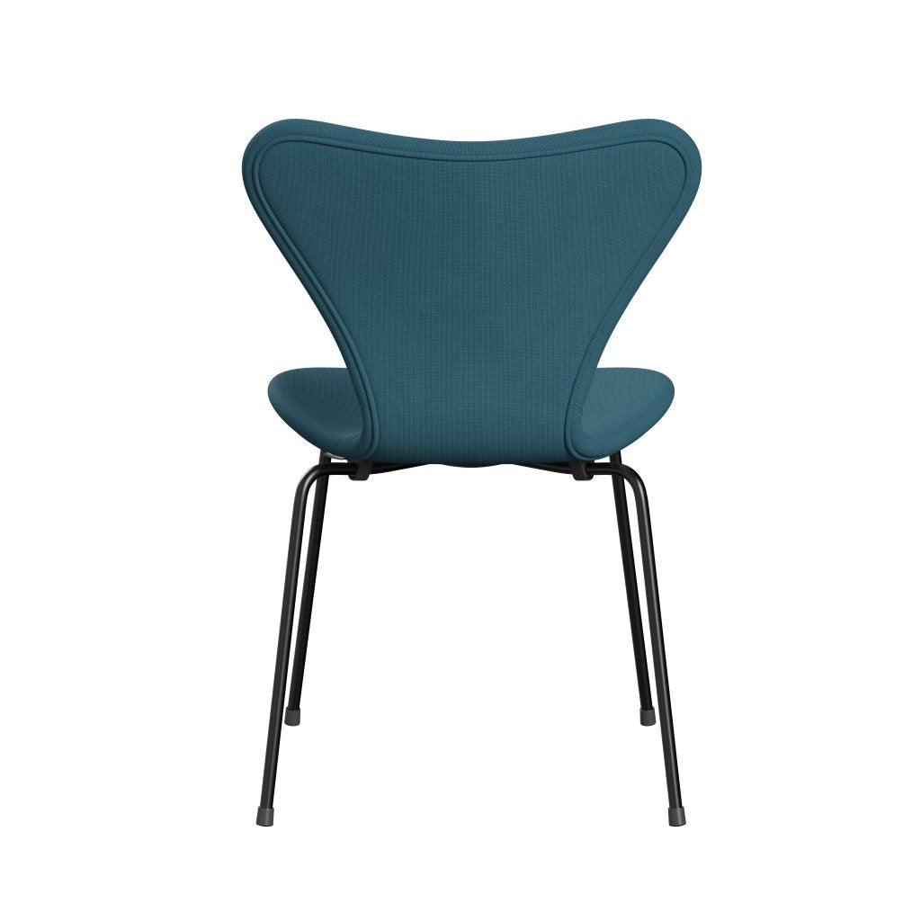 [product_category]-Fritz Hansen 3107 Chair Full Upholstery, Black/Fame Blue Green-Fritz Hansen-3107FU-F67069-DRBL-FRI-4