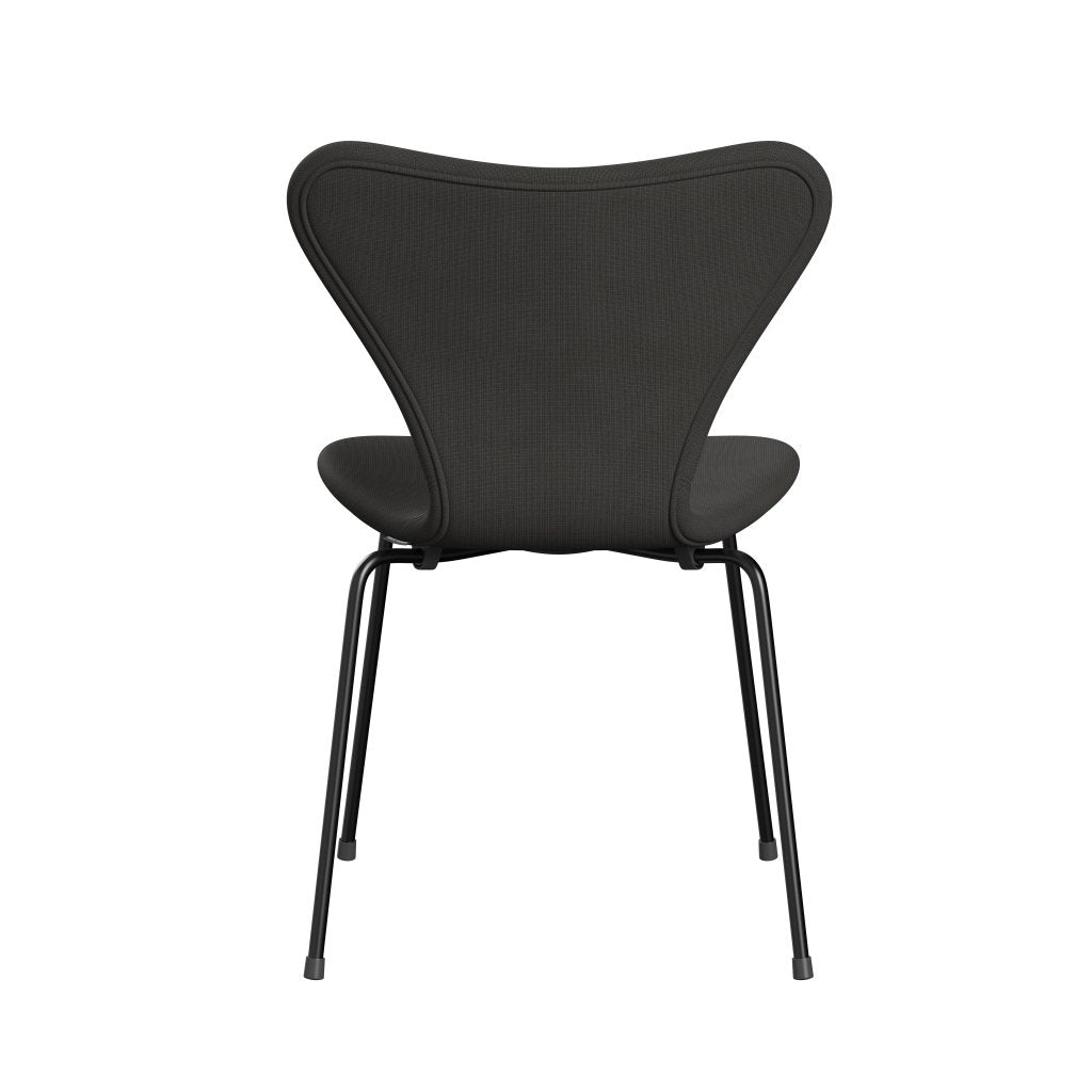 [product_category]-Fritz Hansen 3107 Chair Full Upholstery, Black/Fame Brown (F61060)-Fritz Hansen-3107FU-F61060-DRBL-FRI-4