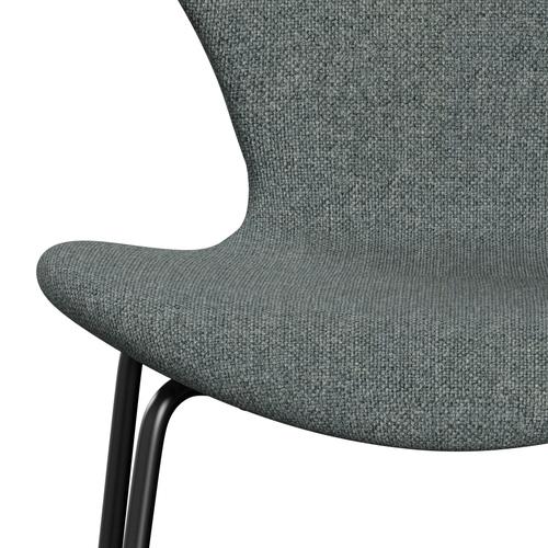 [product_category]-Fritz Hansen 3107 Chair Full Upholstery, Black/Hallingdal Grey-Fritz Hansen-3107FU-HAL130-DRBL-FRI-6