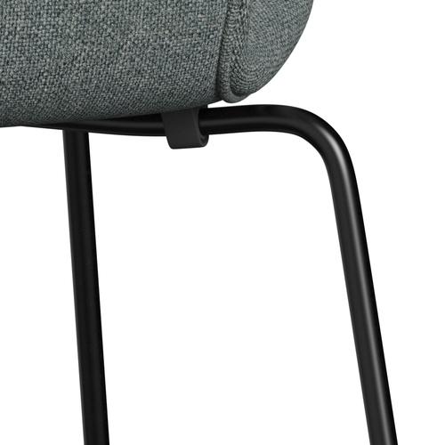 [product_category]-Fritz Hansen 3107 Chair Full Upholstery, Black/Hallingdal Grey-Fritz Hansen-3107FU-HAL130-DRBL-FRI-7