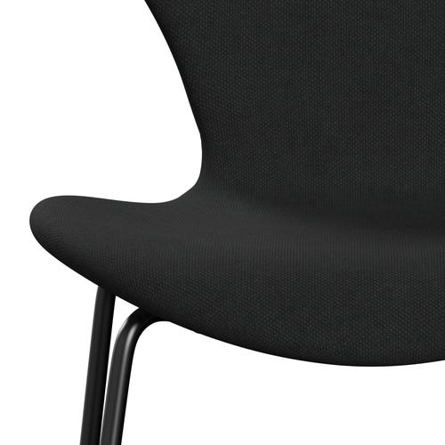 [product_category]-Fritz Hansen 3107 Chair Full Upholstery, Black/Steelcut Dark Brown (Sti380)-Fritz Hansen-3107FU-STI380-DRBL-FRI-6