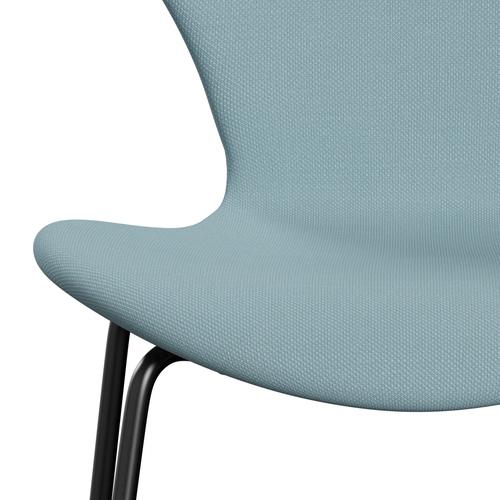 [product_category]-Fritz Hansen 3107 Chair Full Upholstery, Black/Steelcut Pastel Blue-Fritz Hansen-3107FU-STI820-DRBL-FRI-6