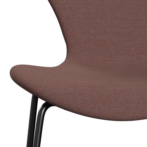 [product_category]-Fritz Hansen 3107 Chair Full Upholstery, Black/Steelcut Trio Light Brown & Red/Green-Fritz Hansen-3107FU-STR645-DRBL-FRI-6