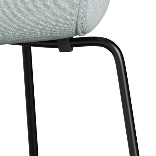 [product_category]-Fritz Hansen 3107 Chair Full Upholstery, Black/Sunniva 2 White/Light Blue-Fritz Hansen-3107FU-SV723-DRBL-FRI-7