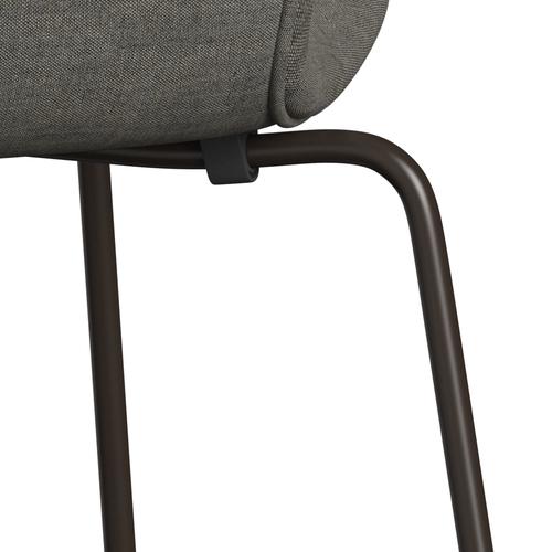 [product_category]-Fritz Hansen 3107 Chair Full Upholstery, Brown Bronze/Remix Concrete-Fritz Hansen-3107FU-REM133-DBPC-FRI-7