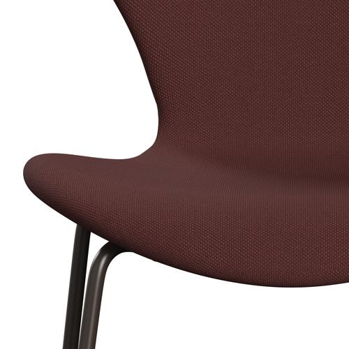 [product_category]-Fritz Hansen 3107 Chair Full Upholstery, Brown Bronze/Steelcut Dark Brown (Sti655)-Fritz Hansen-3107FU-STI655-DBPC-FRI-6