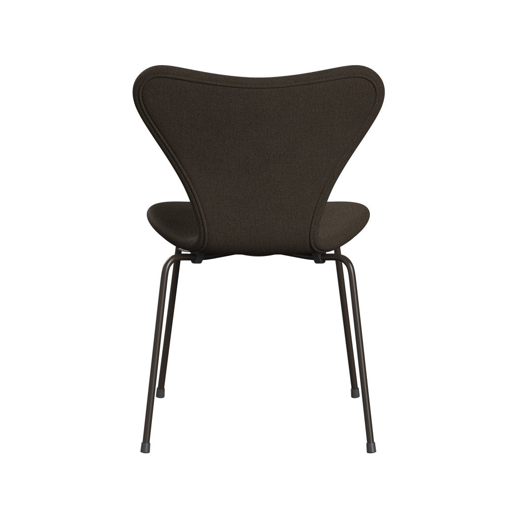 [product_category]-Fritz Hansen 3107 Chair Full Upholstery, Brown Bronze/Sunniva 2 Chocolate/Black-Fritz Hansen-3107FU-SV383-DBPC-FRI-4